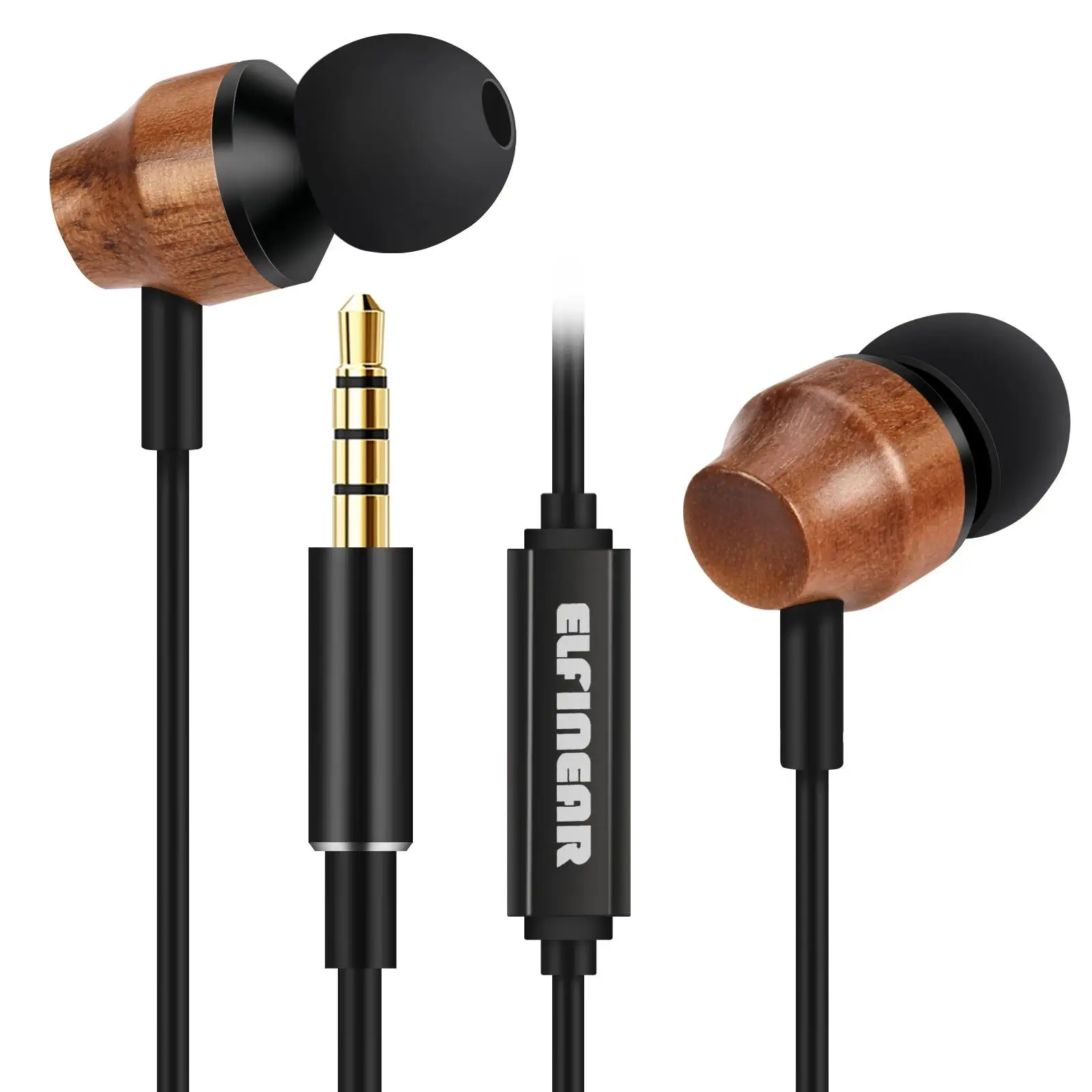 ELFINEAR Wood Earphone Headphones In-Ear Monitors IEM