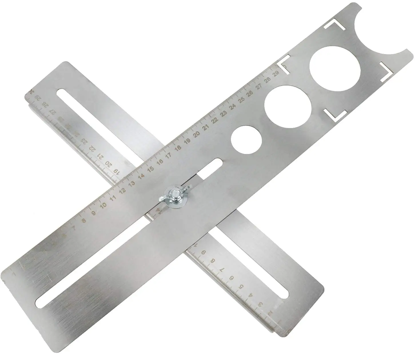 Strumento manuale di perforazione regolabile del righello del localizzatore del foro delle mattonelle di ceramica dell'acciaio inossidabile per il righello multifunzionale del lavoro decorato casa
