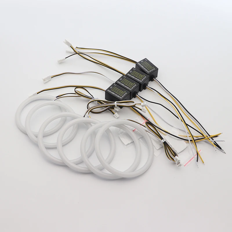 Super Bright Switchback Day Light 6pcs Dual Color Cotton LED Angel Eyes Rings Kit For Alfa Romeo Brera Spider 159 2005-2011