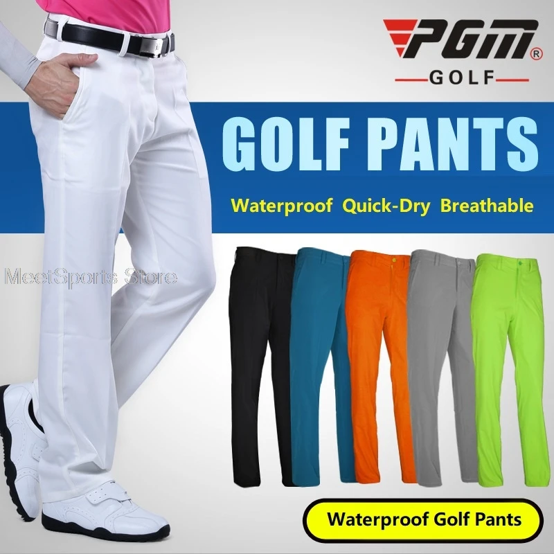 Pgm Golf Pants Men Long Pants High-Elastic Sports Wear Casual Trousers Men\'S Summer Slim-Fit Quick-Drying Soft Sweatpants