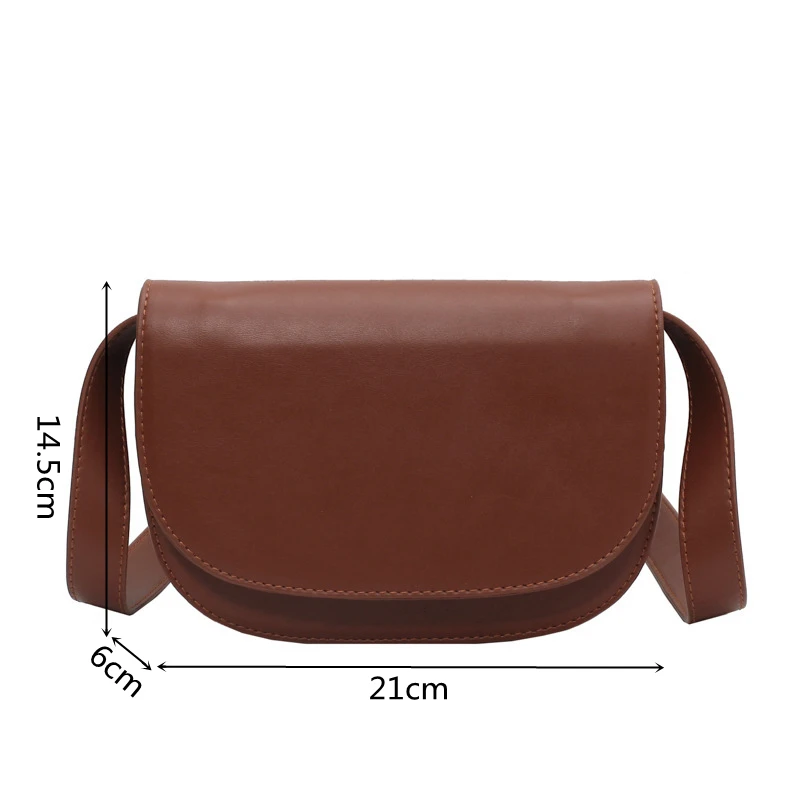 Simple Fashion Crossbody Bags for Women 2021Winter New Waist Pack Solid Color Ladies Handbags Mini Saddle Bag Brand Shoulder Bag