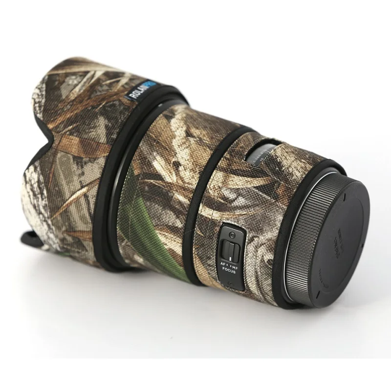 معطف بعدسة رولانبرو لسيغما ، غطاء مطر مموّه ، غلاف واقي للعدسات ، حقيبة مسدسات ، ملابس تصوير ، 1.4 DG Art ، 50 fma