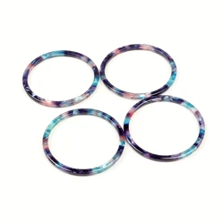 Leopard Print,Tortoise Shell Earring Charm,Acetate Acrylic Beads,Circle Shaped,Boho,Earring Parts,Ohrringe finding,44mm-ACE248