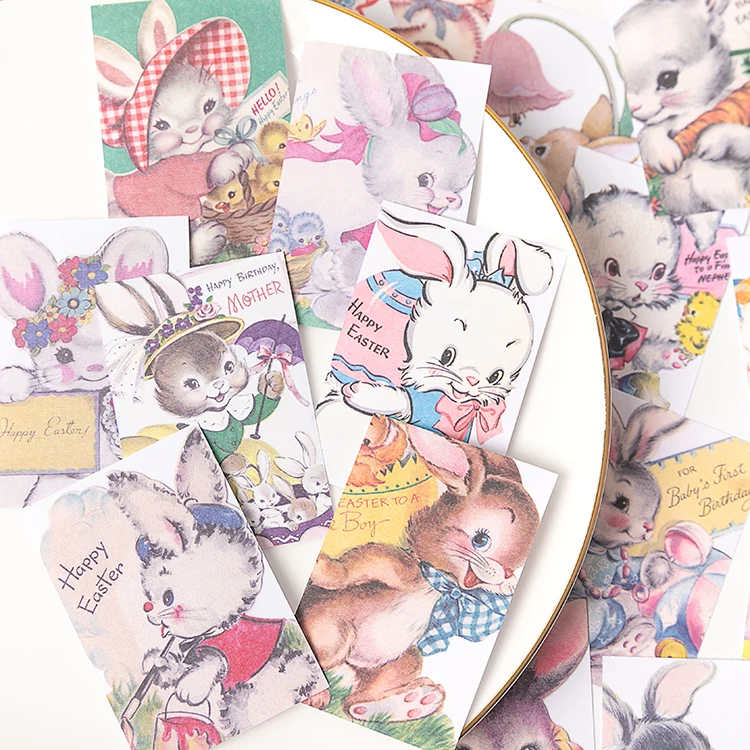 100pcs/lot Memo Pads Sticky Notes Showa cute rabbit Paper diary Scrapbooking Stickers Office School stationery Notepad