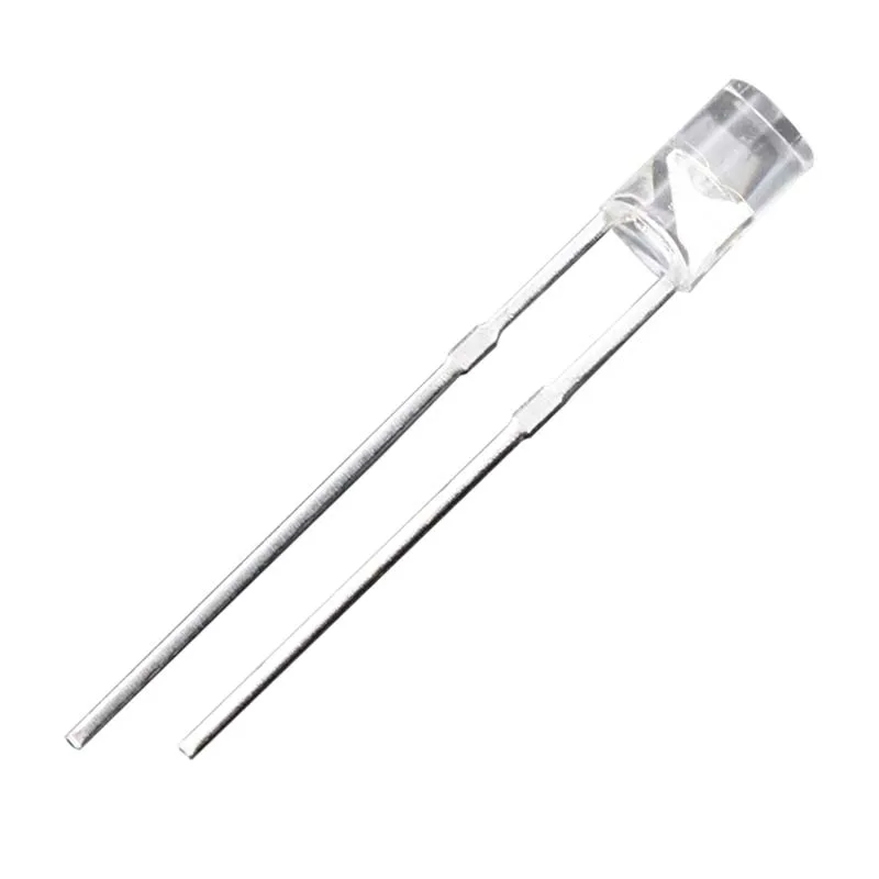 1000PCS 3MM Flat Top Transparent Short Leg Boundless Red Blue Green Yellow White Warm DIP LED