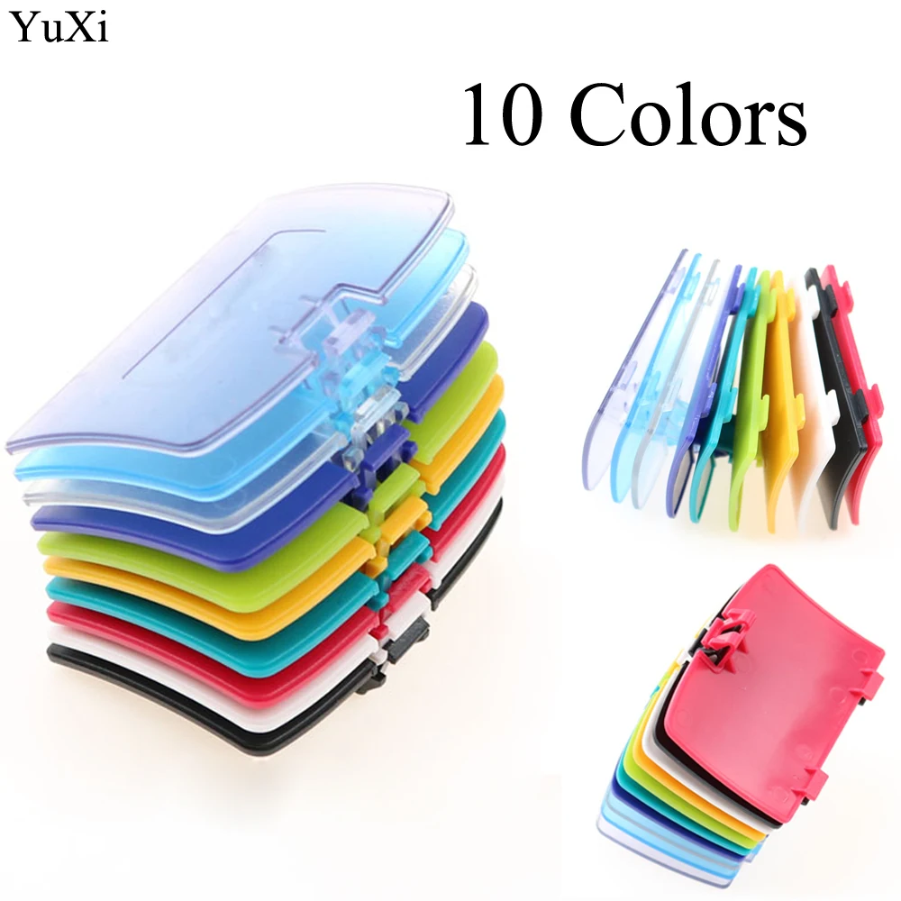 YuXi 10 Colors Hot sale For Gameboy Color GBC Battery Cover Pack Back Door Shell Replacement for OEM Game Consoles