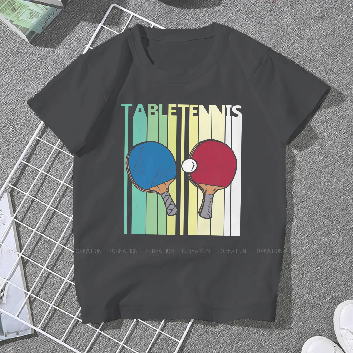 Table Tennis W Fashion TShirts Table Tennis Female 4XL Harajuku Fabric Tops T Shirt O Neck Big Size