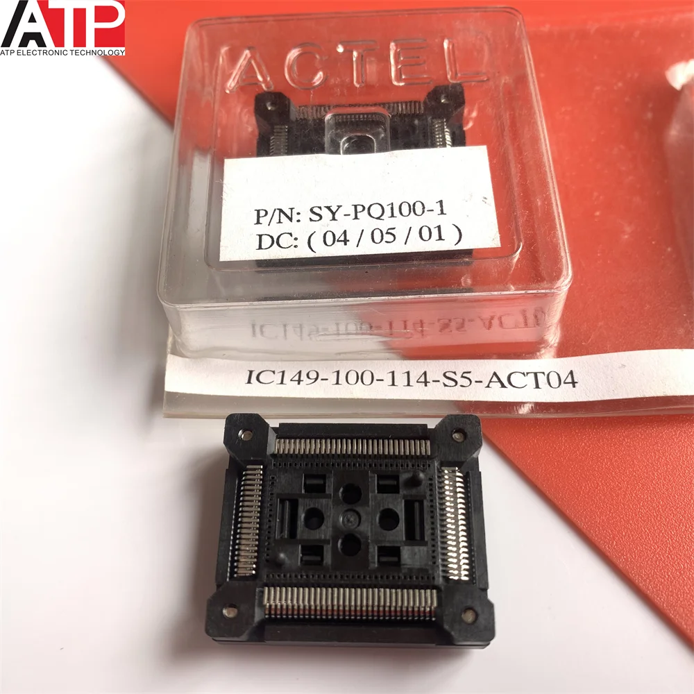 1PCS original imported spot IC149-100 burner seat IC test stand TQFP100 QFP100 connector genuine welcome to consult and order.