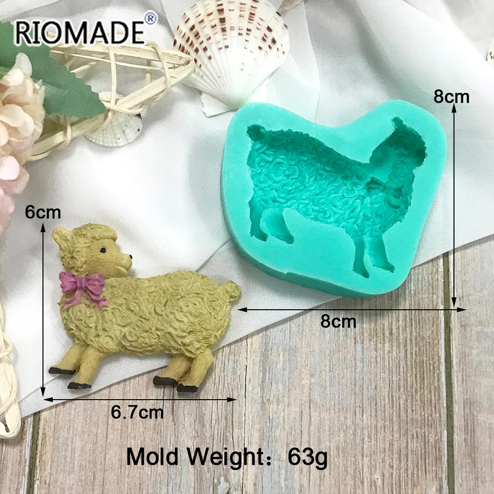 Animal Silicone Mold Duck Dog Sheep Milk Cow Model Cookies Chocolate Baking Fondant Cake Tools For Resin Plaster Craft Mould