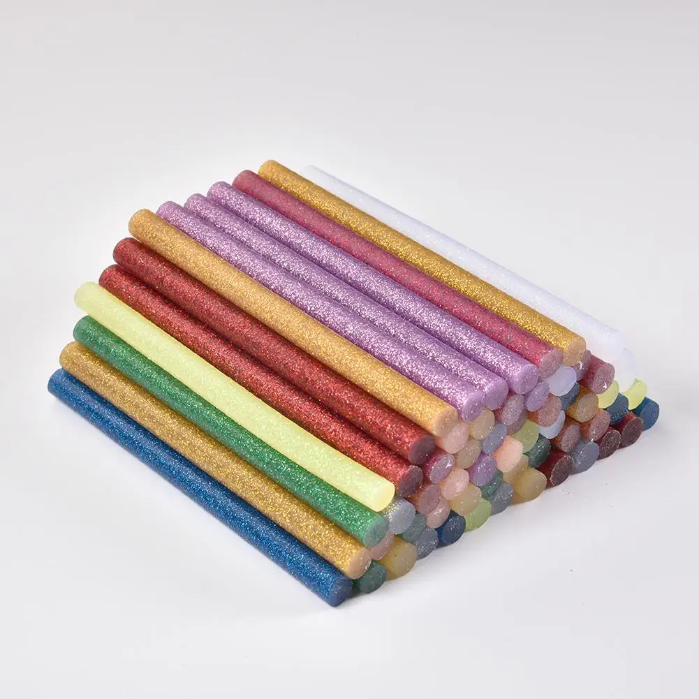 Imagem -04 - Conjunto Colorido Quente Melt Cola Varas 7x100 mm Adesivo Glitter Cola Varas Profissional para Reparação de Cola Elétrica 60 Peças