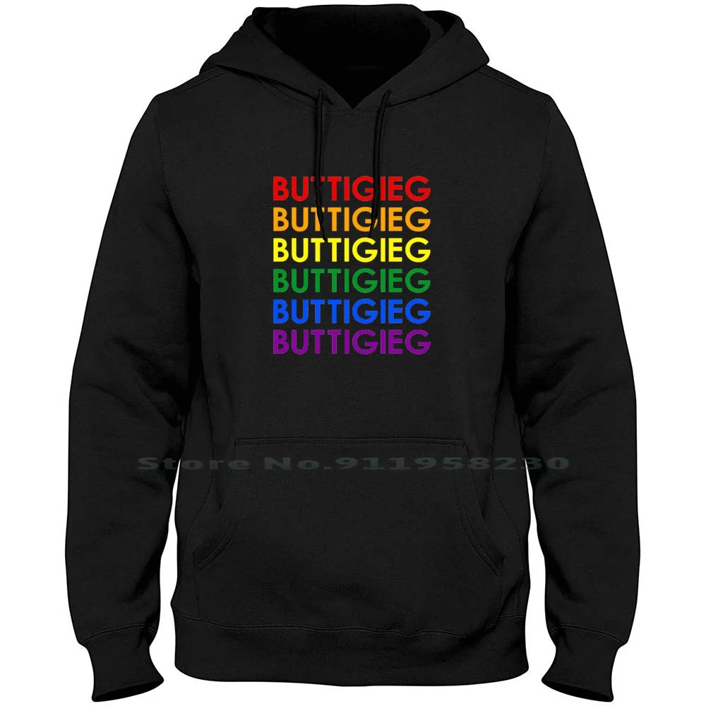 Pete Buttigieg Men Women Hoodie Pullover Sweater 6XL Big Size Cotton President Resident Campaign Wave Pet