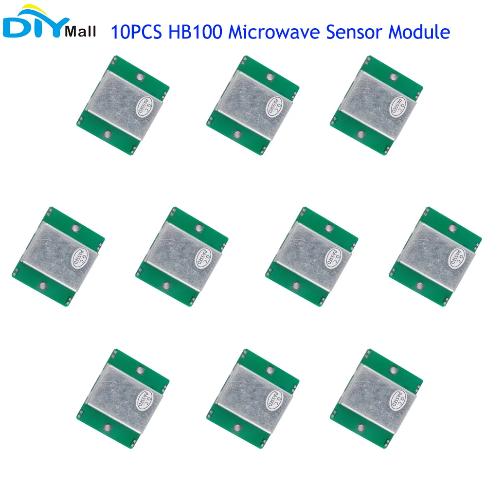 10pcs HB100 Microwave Sensor Module 10.525GHz Doppler Radar Motion Detector for Arduino