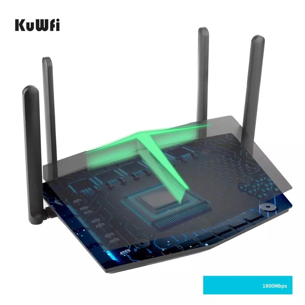 1800Mbps WiFi 6 Wireless Wifi Router Dual Band 2.4G/5Ghz Wi-fi Router With RJ45 WAN Port ​Support 128 Users And WPS WPA WPA2