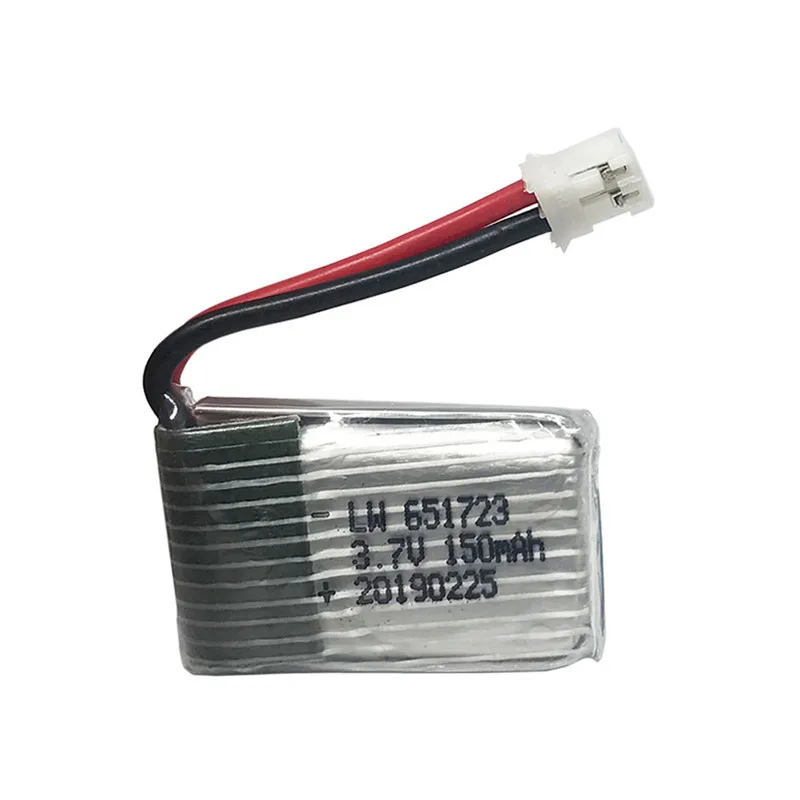 3.7V 1S 150mAh Lipo Battery for JJRC H8 H20 H36 Eachine E010 H8 Furibee F36 H36 Syma X2 Nihui 010 U207 H2 RC Drone Parts