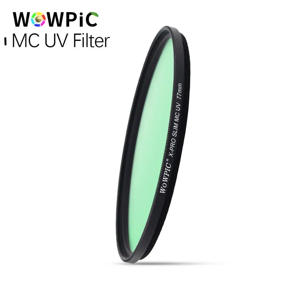 

82mm MC UV Filter WOWPIC Super Slim Green Muticoating 16 layers Lens Protector 82 mm Camera Filter for Canon Nikon DSLR Camera