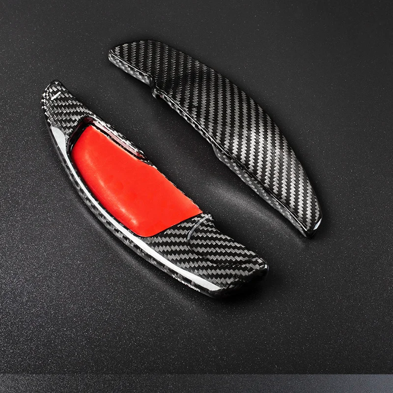 Real Carbon Fiber Steering Wheel Trims For BMW 5 Series G30 G38 7 Seies G11 G12 2018 Paddle Steering Wheel Trims