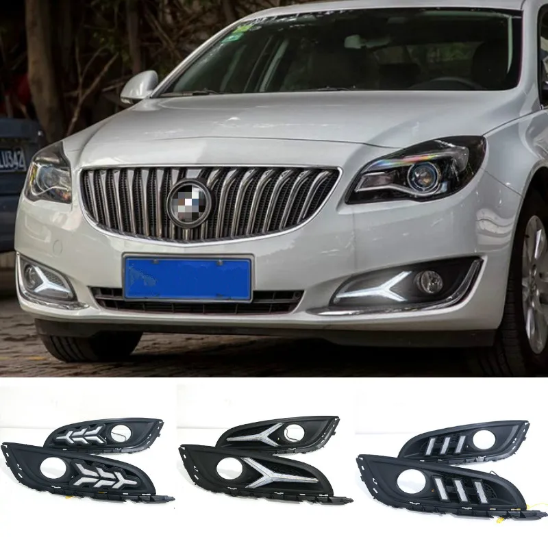 LED Daytime Running Lights For Buick Regal Opel Insignia 2014-2016 Fog lamp ABS 12V DRL