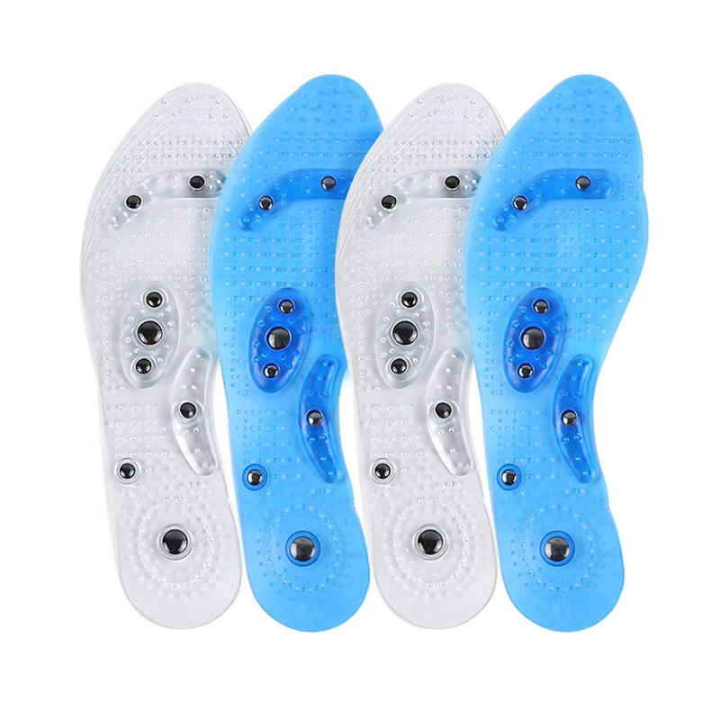 Magnetic Massager Insoles Foot Acupressure Shoes Pads Point Therapy Insole Cushion Massager Brioche Comfort Free cut Insert