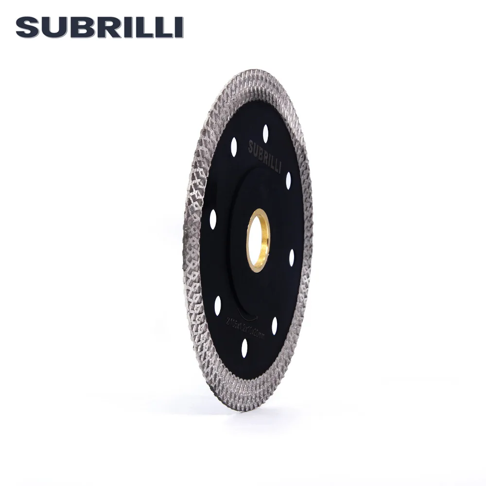 SUBRILLI 4" Super Thin Diamond Saw Blade Hot Pressed Sintered Cutting Wheel Ceramic Tile Porcelain Granite Circular Saw Blade