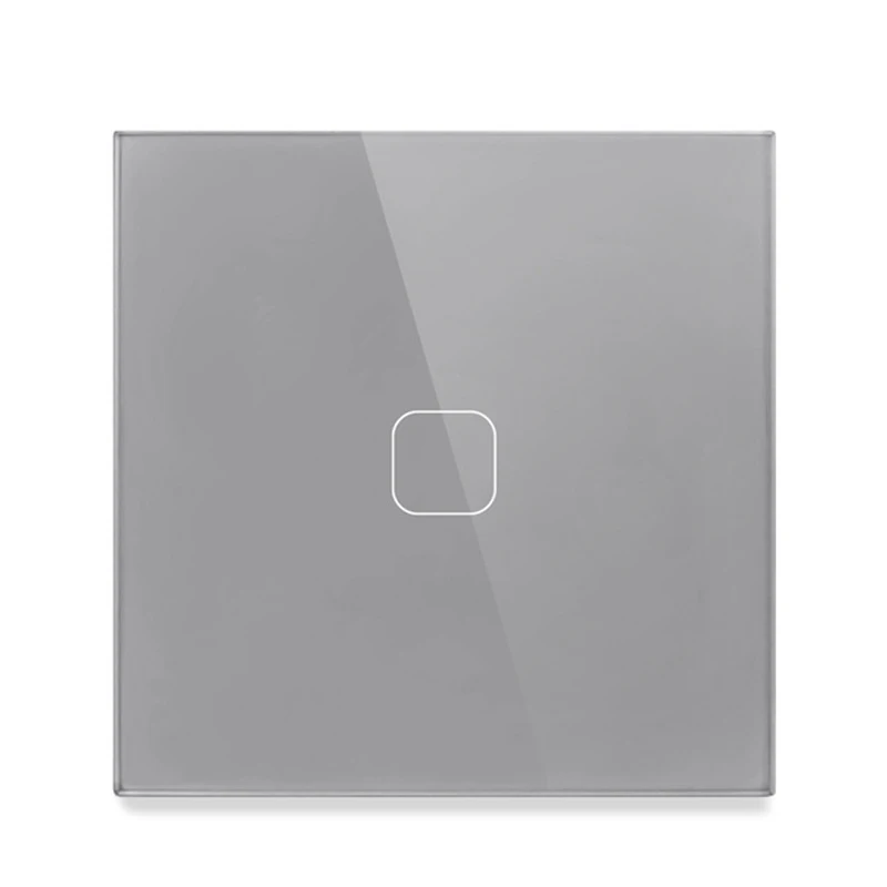 EsooLi Wall Touch Sensor Switch,EU/UK  Standard Light Switch,Crystal Glass Switch Power,1/2/3 Gang 1 Way,AC220,Light Wall Touch