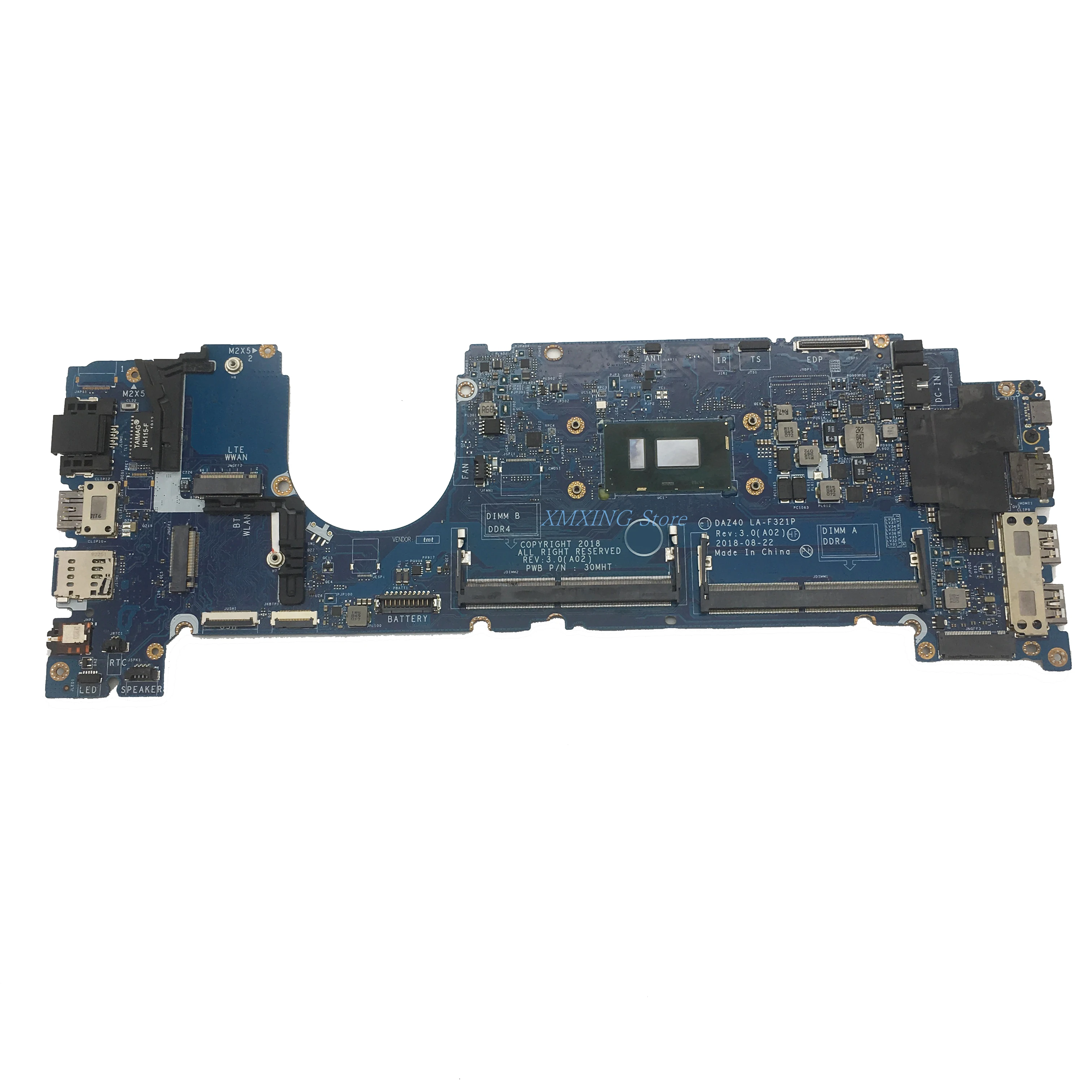 FULCOL do DELL Latitude 7490 E7490 laptopa płyty głównej płyta główna w I7-8650U procesora LA-F321P SR3L8 CN-0PP44F 0PP44F PP44F testowane 100% pracy