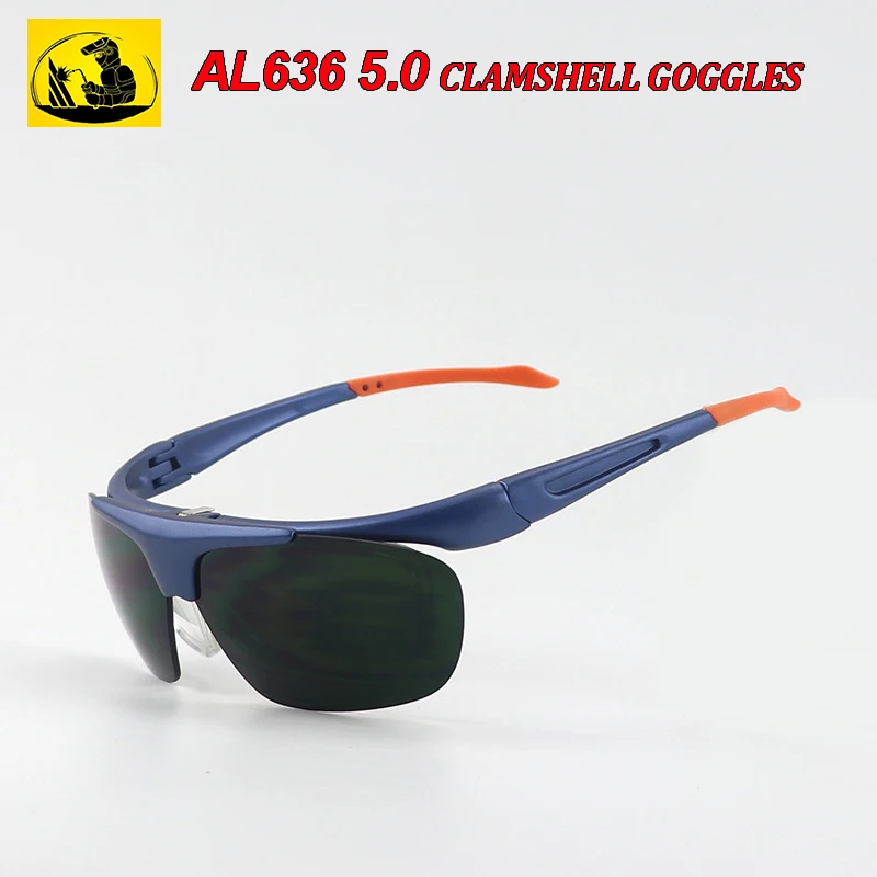 AL636 5.0 Welding goggles high quality Flip cover Double layer protective glasses welding Polishing gas cutting Safety glasses