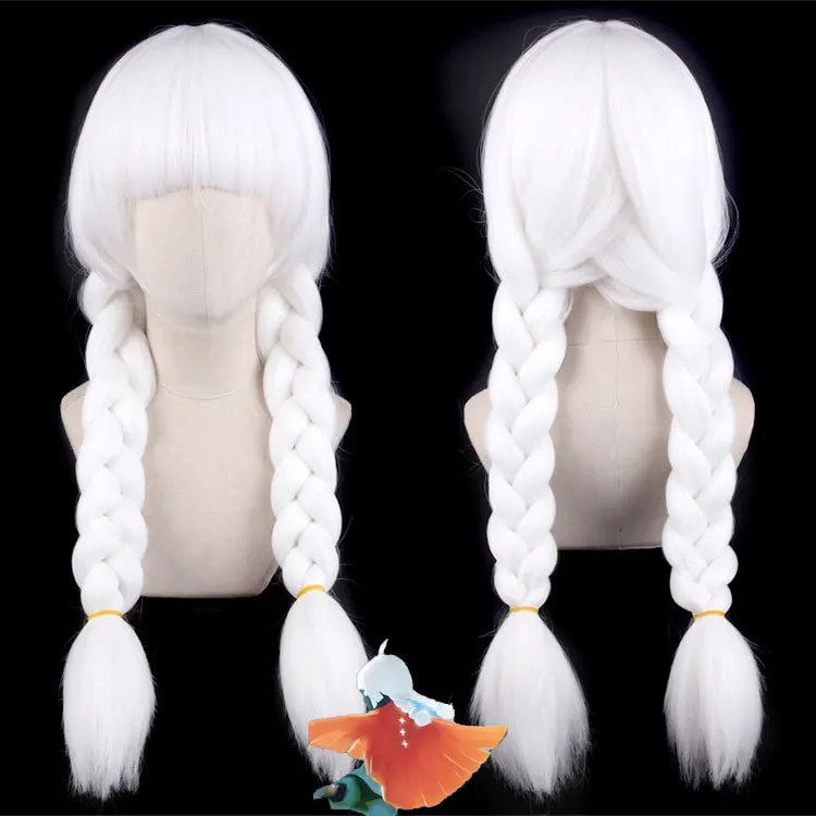 Sky Light Awaits White Wig Cosplay Children of Light Daleth Synthetic Hair Heat Resistant Wigs