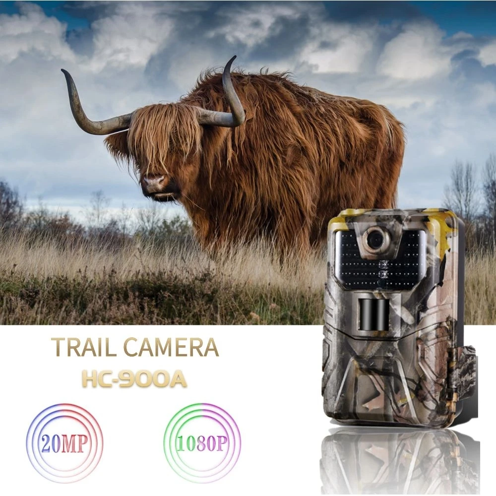 Cámara de vigilancia con visión nocturna infrarroja, cámara de vigilancia con seguimiento de Vida Silvestre, trampas fotográficas, 36MP, 4K, cámara