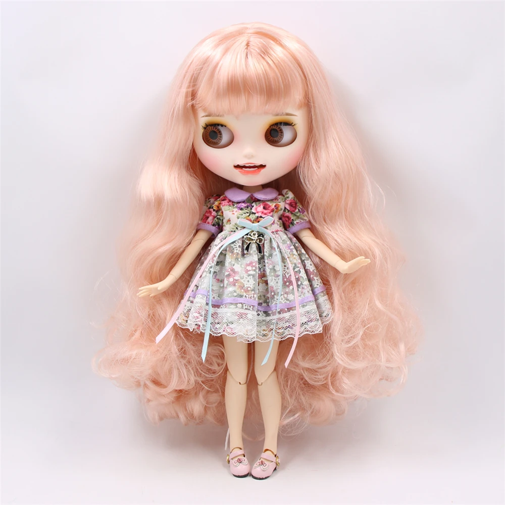 

ICY 1/6 bjd joint body smail face white skin new matte face soft hair with eyebrows Lip gloss SD DBS gift toy