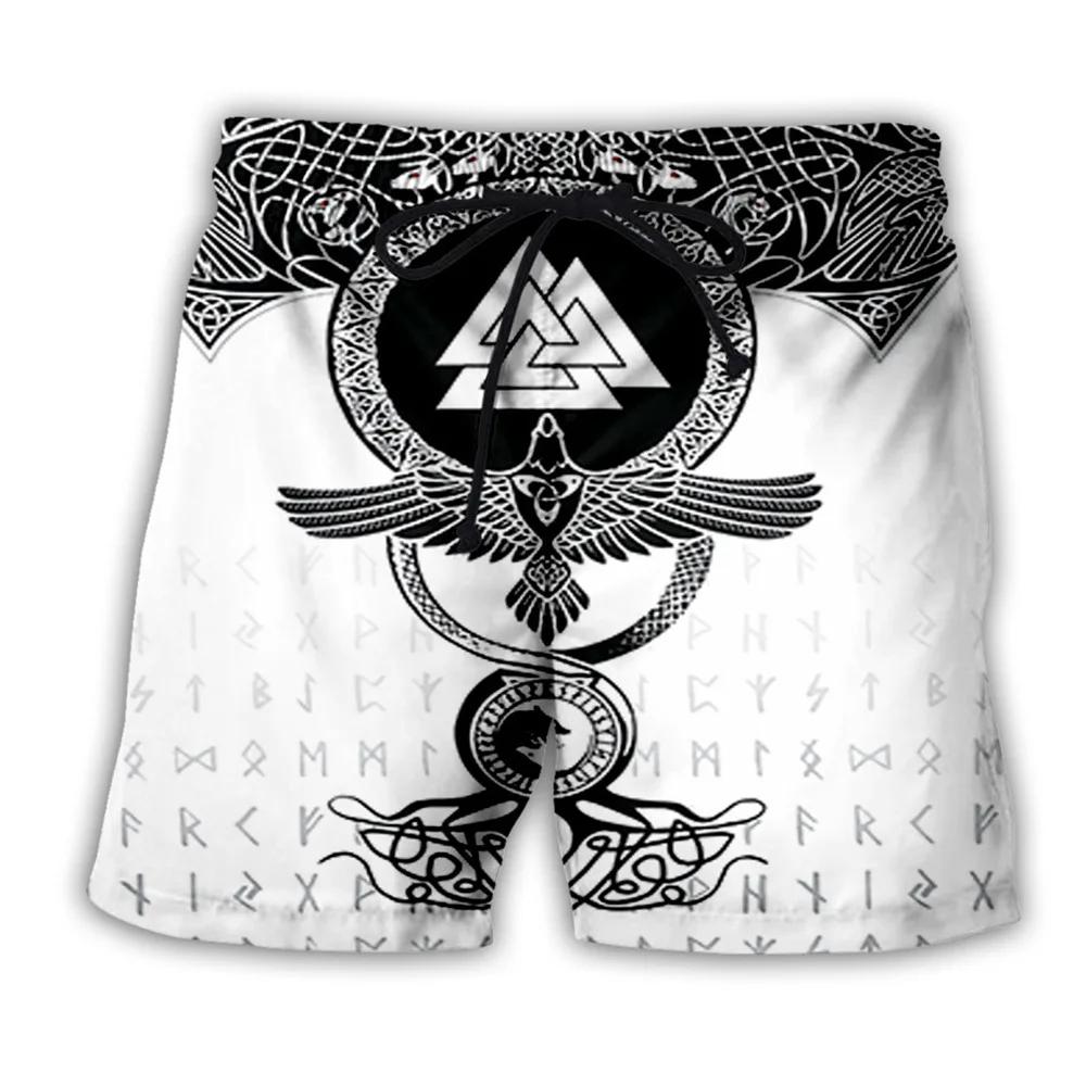 

New 3D Printing Viking Fashion Men Women Tracksuits Crewneck Hip Hop Shorts Plus Size S-7XL