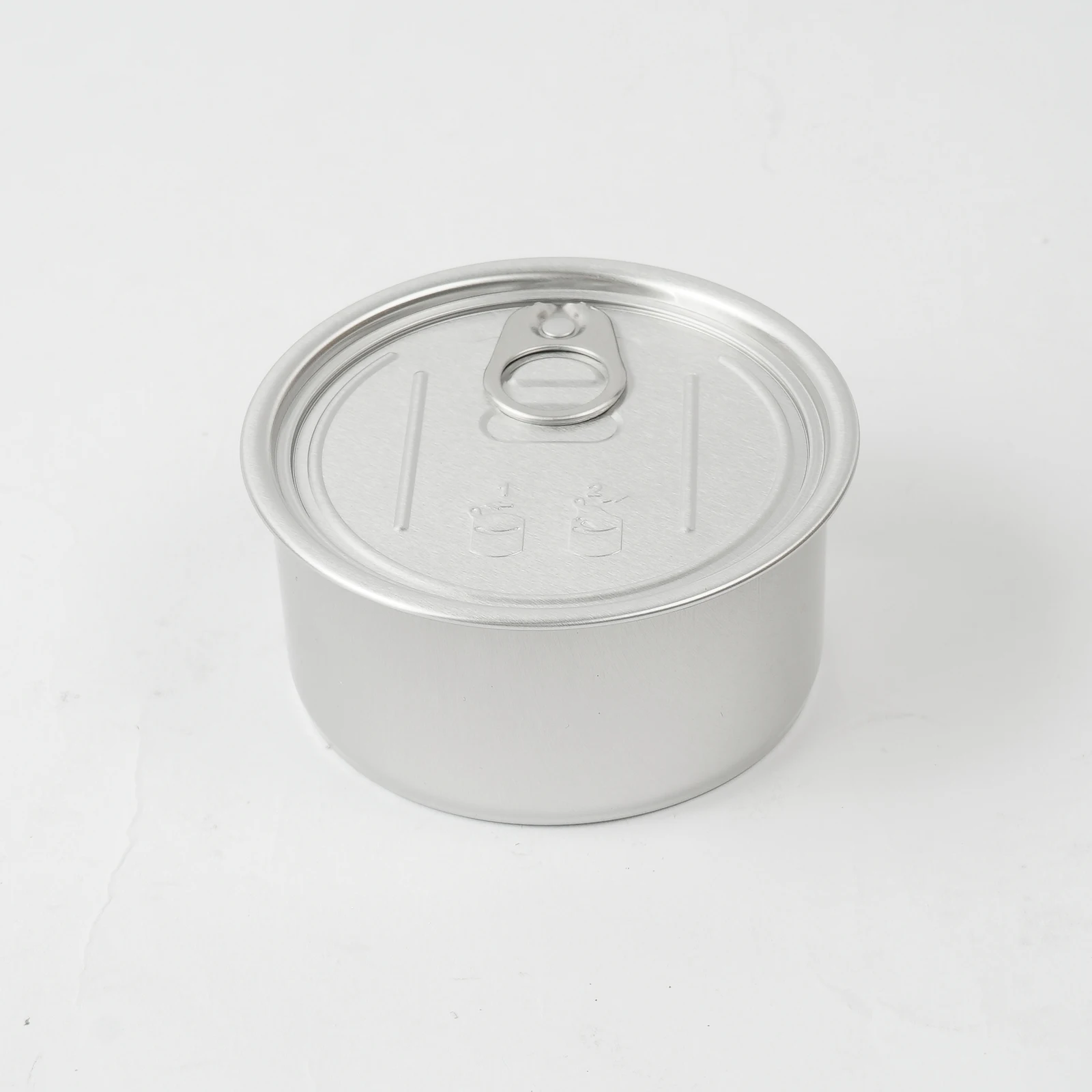 10Pcs Silver Aluminum Cans Round Empty Container Cans with Pulling Ring Lid for Candy Storage Candle Gift Making