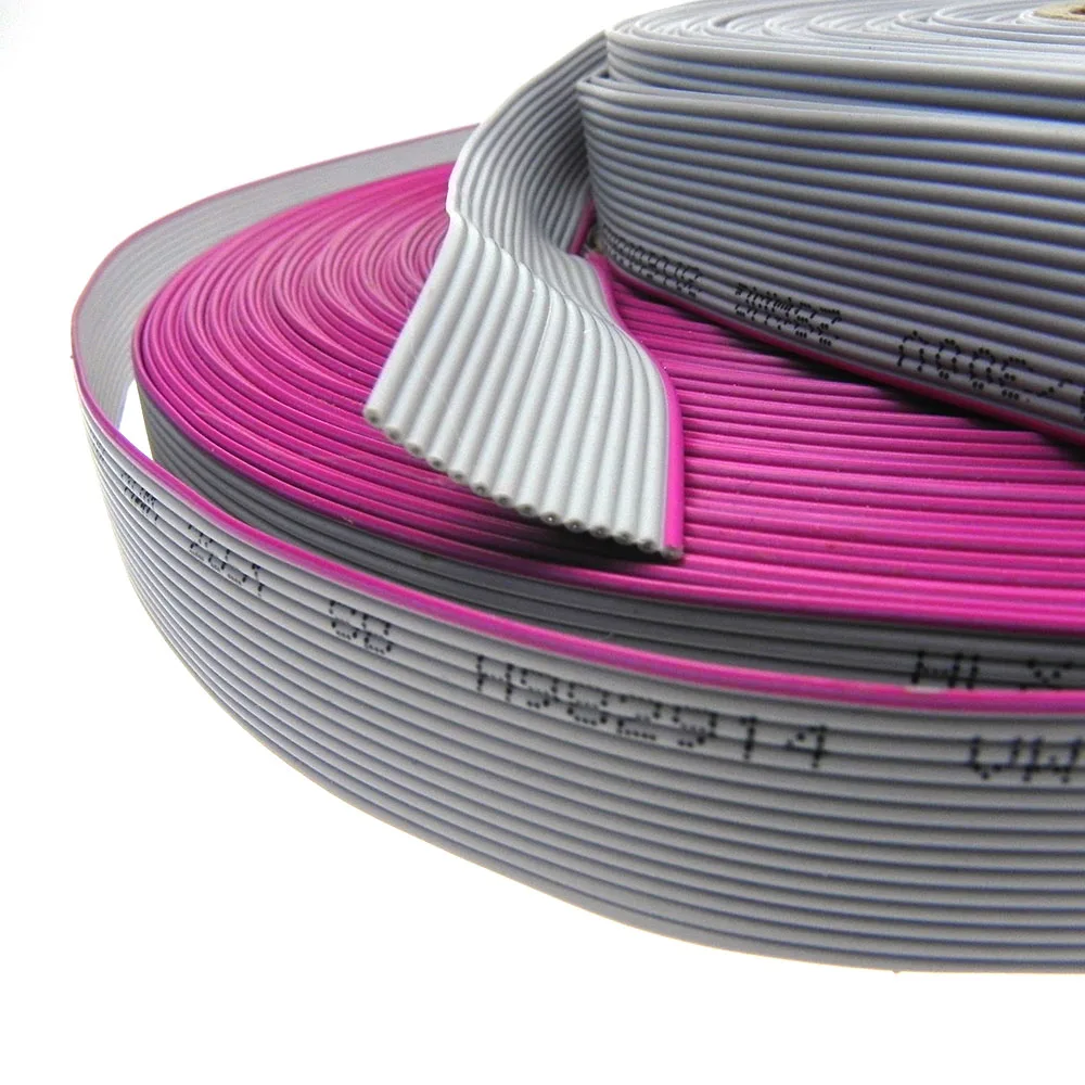 Free Shipping UL2651 14Pin 1.27mm Pitch 28AWG Flat Ribbon Cable for 2.54mm IDC Header