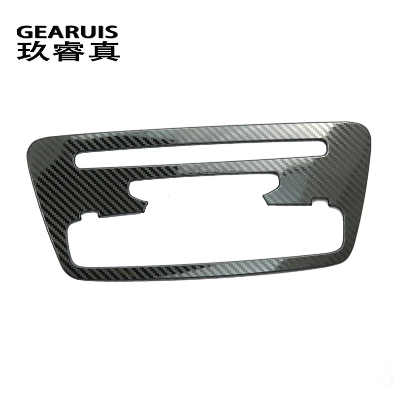 Car Styling adesivo per auto in fibra di carbonio CD pannello di controllo centrale strisce di rivestimento per Audi Q3 accessori Auto adesivi per