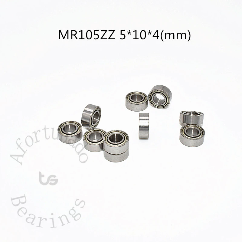 

MR105ZZ Miniature Bearing 10pcs 5*10*4(mm) free shipping chrome steel Metal sealed High speed Mechanical equipment parts