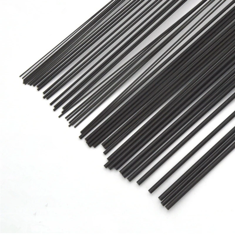 5pcs Carbon Fiber Rods Length 500mm For RC Airplane Matte Pole 1mm 1.5mm 2mm 2.5mm 3mm 4mm 5mm 6mm7mm 8mm 10mm 11mm12mm Diameter