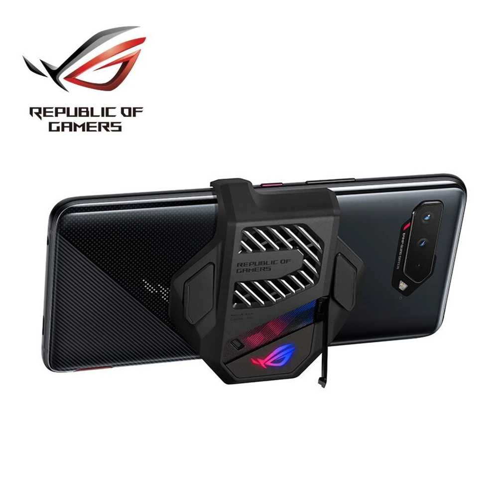 ASUS ROG AeroActive Cooler 5 Cooling Fan For ASUS ROG 5S PRO Gaming mobile Phone Cooler Fan With Holder LED Lighting Accessories