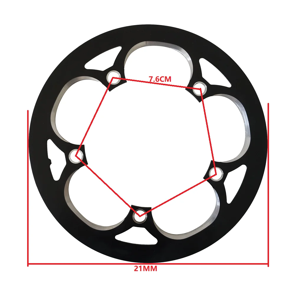 Chainring Protection Cover for Folding BikeSingle Plate Gear Chain Wheel Guard Bicycles Part 130 BCD 42 44 46 48 50 Teeth