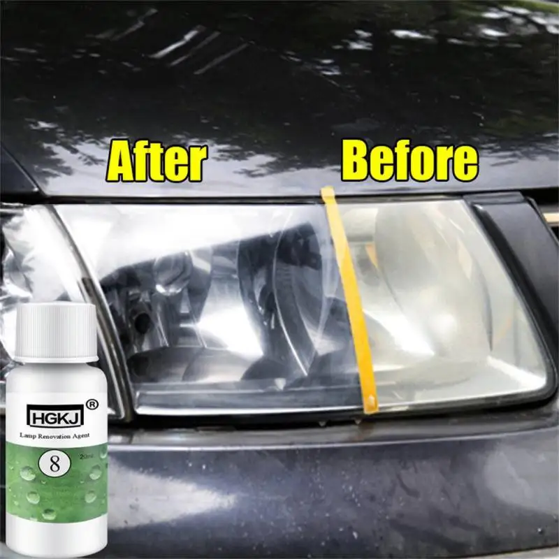 20/50ML Car Lights Cleaning Agent Repair Renewal Kit Car Refurbishment Renovation Cleaning Brightener Restoration Lens Headlamp