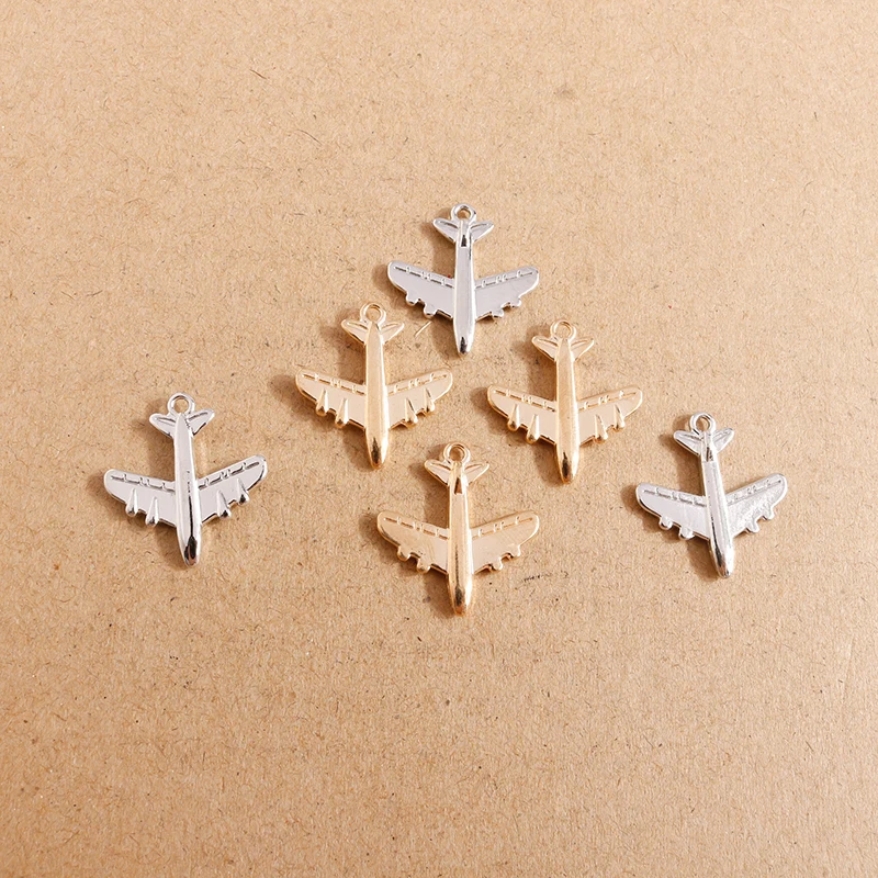 20*22mm 20 stücke Flugzeug Charms Flugzeug Anhänger Machen Halskette Armbänder Charms Schmuck Diy Handgemachte Accessoires – Detail 6