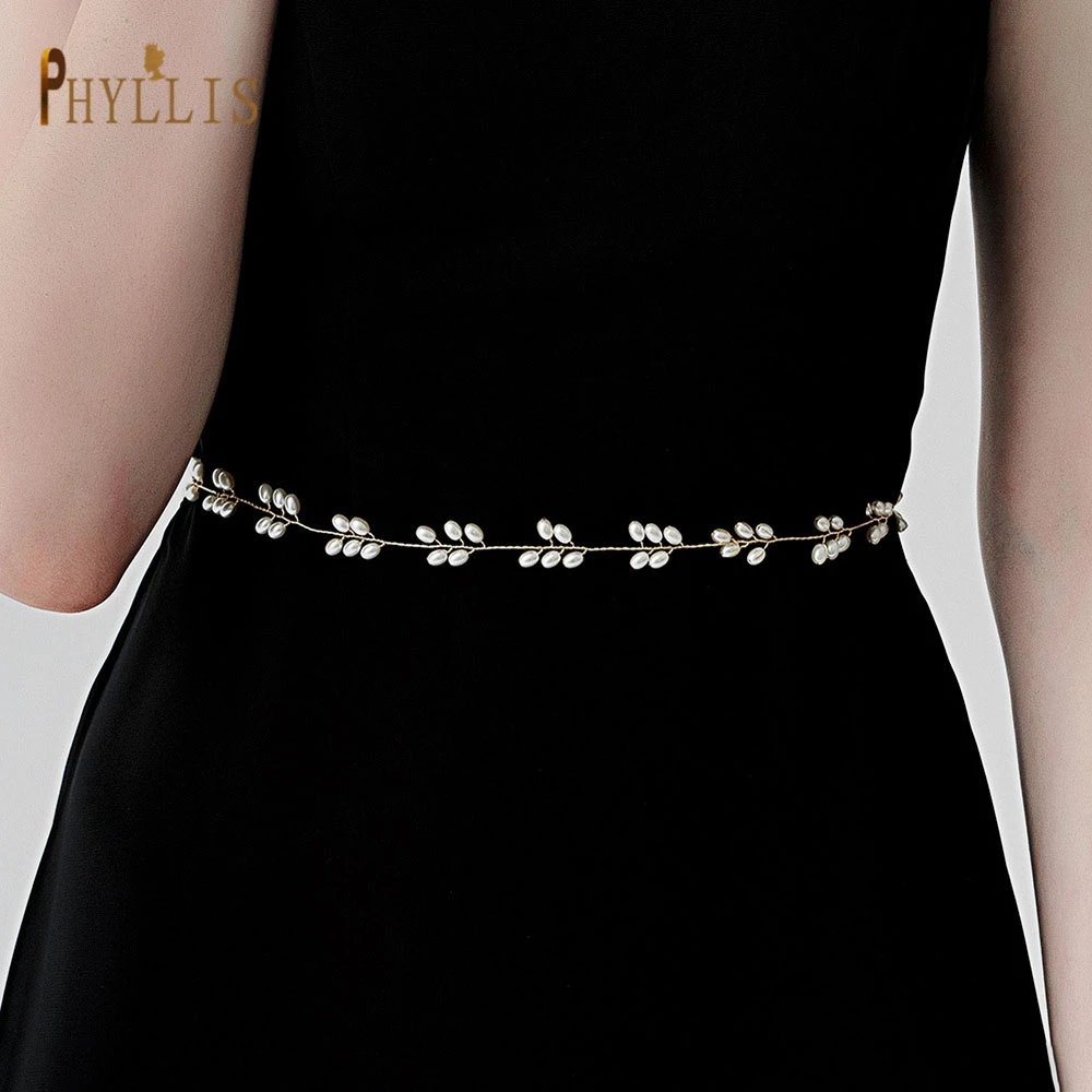 S01 Parel Bruiloft Feestjurk Riem Formele Riemen Voor Vrouwen Bruid Jeweled Riem Sash Wedding Belt Met Sash Bridal Lint riem