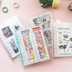 A5 Colorful Photocard Binder 25 Sheets Pockets 100 Photos for 2x6 Inch Photo Strips 2 x 6 Inch Bookmark Photo Booth Frame Album