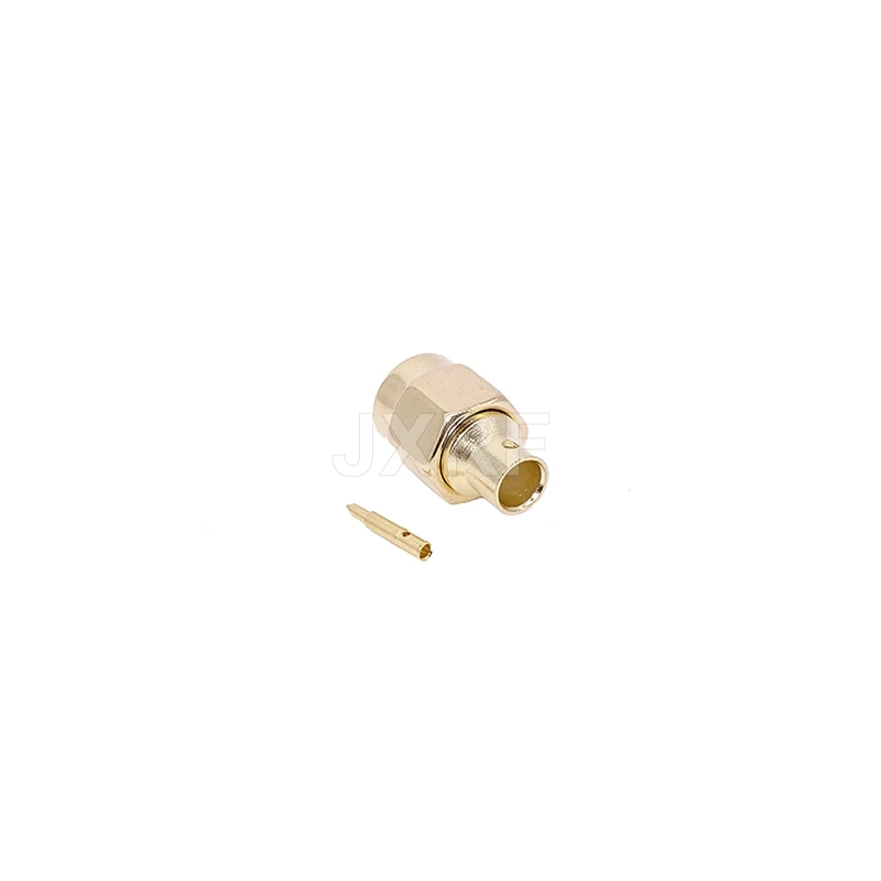 JX 10PCS RF connector SMA male soldering for RG402 0.141\