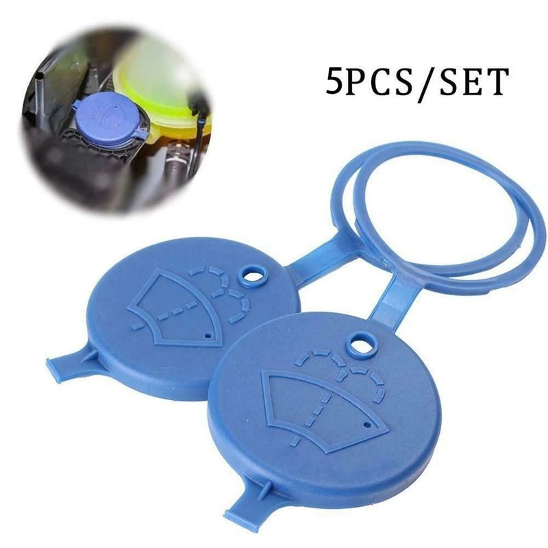 5Pcs Car Windshield Wiper Washer Fluid Reservoir Tank Bottle Pot Cap Lid Cover for Peugeot 206 207 307 for Citroen Etc