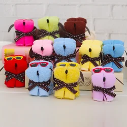 Microfiber Towel for Children, Monochrome Towel, Dog Cake Shape, Sun Glasses Towel, Cotton Washcloth, Wedding Gifts, 20 PCs/Lot