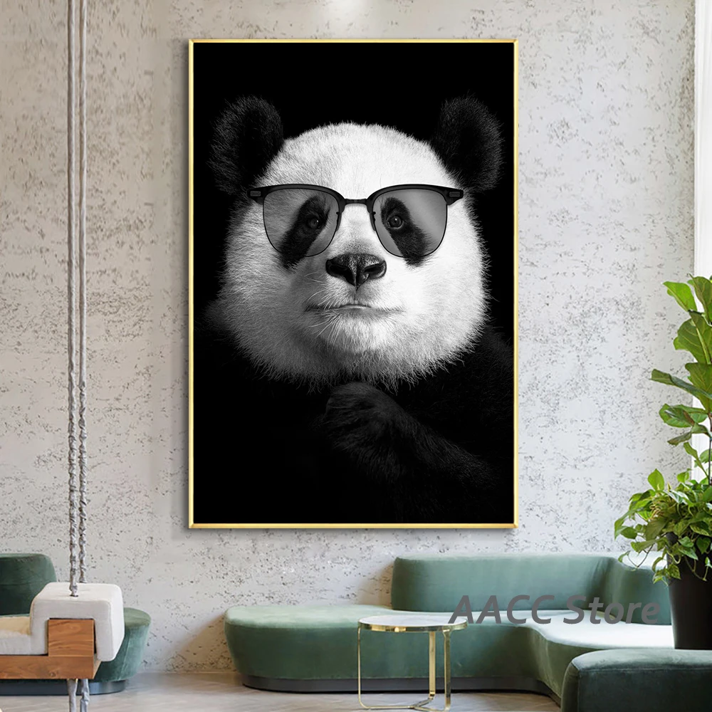 

Wild Animals Canvas Panda Tiger Portraits Painting On The Wall Posters And Prints Animals Wall Art Pictures for Hoom Decoration