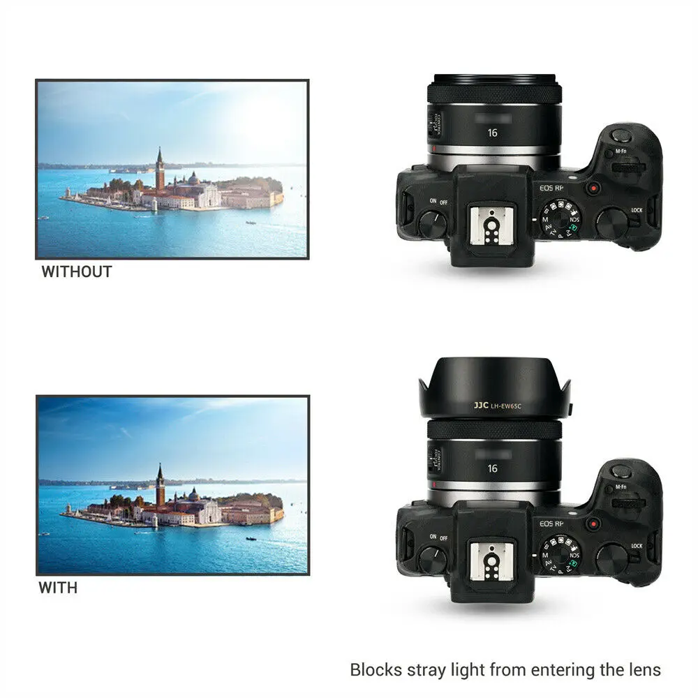 غطاء عدسة حربة قابل للعكس لكاميرا كانون ، الكاميرا ، بتلة زهور ، RF 16 ، F ، F ، STM EOS R ، RP ، R3 ، R5 ، R6 ، R8 ، R10 ،