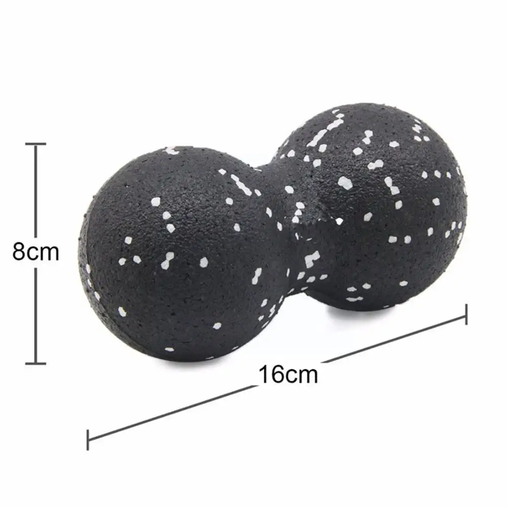 Yoga Massage Roller Ball Peanut Double Lacrosse Spiky Ball Myofascial Balls For Plantar Fasciitis Mobility Back Foot Pain R C5D6