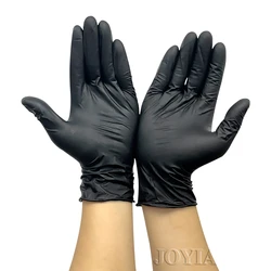 Guantes desechables de látex sin polvo para manipulación de alimentos, guante de nitrilo pequeño, grande, XS, S, M, L, sin caja, negro, 100, 50, 20 unidades