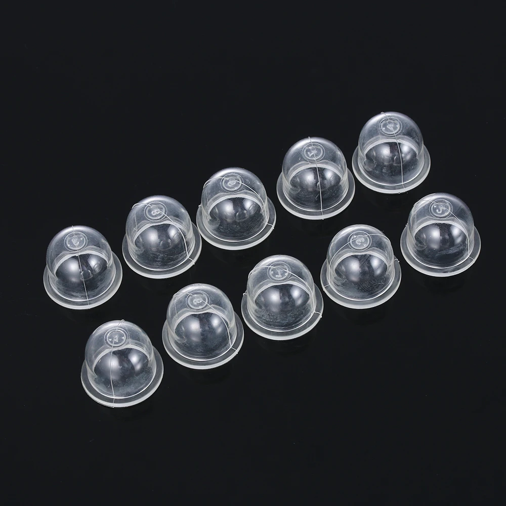 10Pcs 14-19mm White Transparent Fuel Pump Carburetor Oil Bubble Primer Bulb Chainsaws Trimmer Brush Cutter Clear Tool