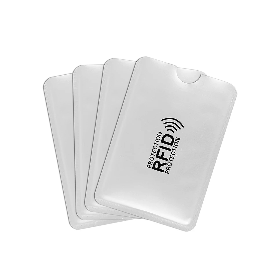 Fundas de bloqueo RFID antirrobo, Protector de tarjeta RFID, funda de bloqueo de identidad, funda de tarjeta Anti-escaneo, paquete de 200